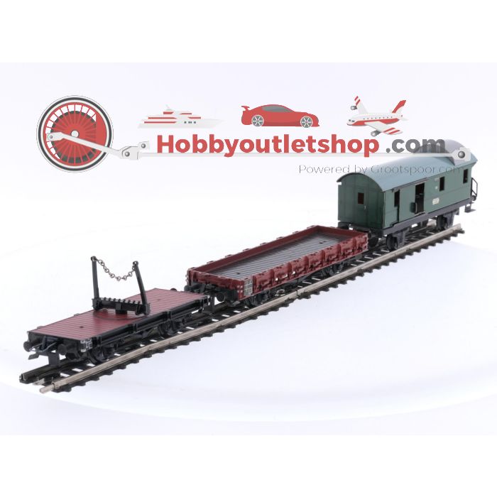 Schaal H0 Trix Express 3441, 3435 en 6020 Goederen wagons van de DB #5201