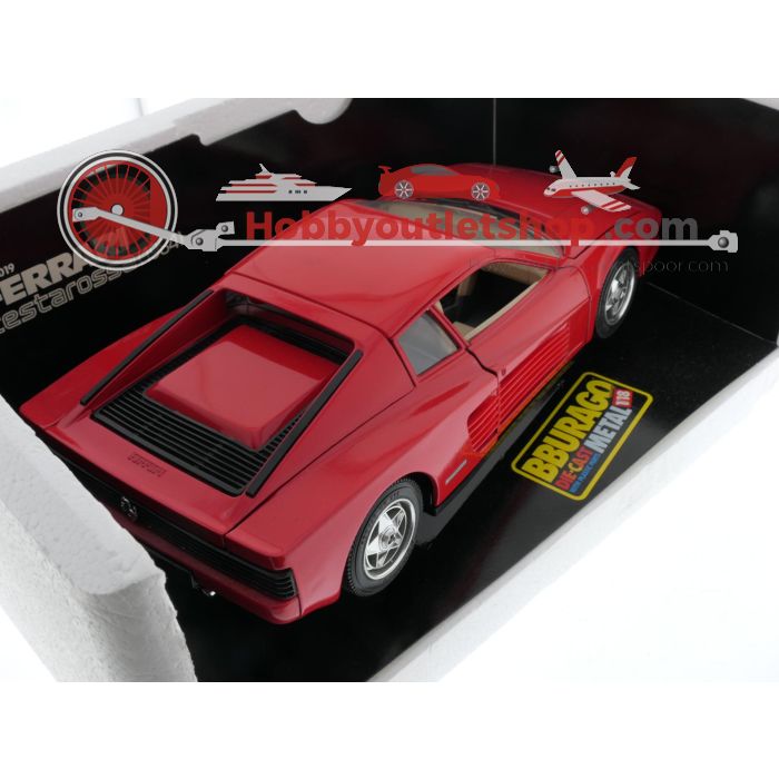 Schaal 1:18 Bburago 3019 Ferrari Testarossa #5234