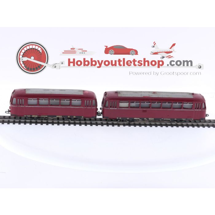 Schaal H0 Märklin 3016 en 4081 Set Railbussen van de DB Digitaal bijwagen analoog #5294