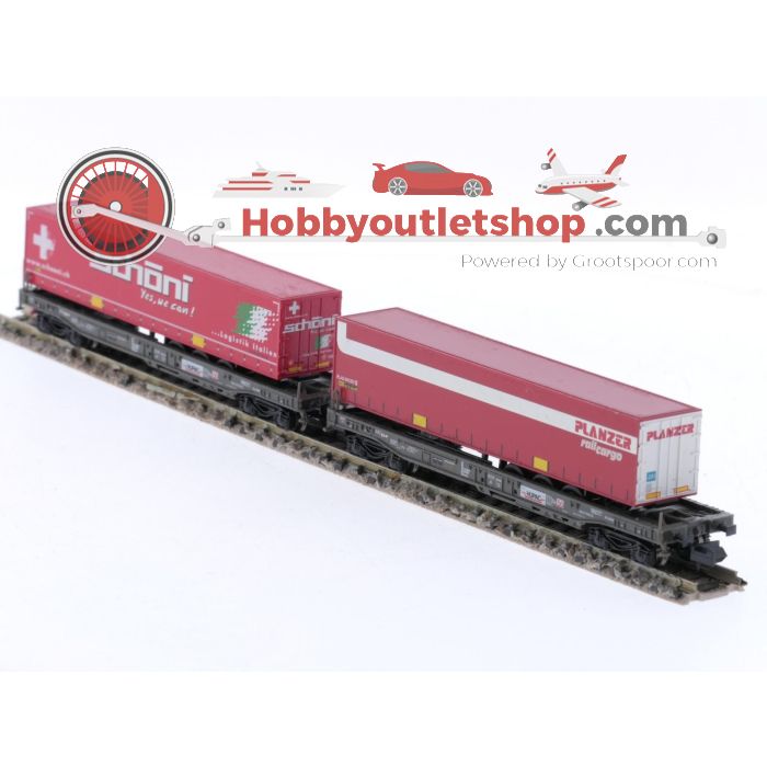 Schaal N Minitrix 18706 Set diepladers van de SBB #5308
