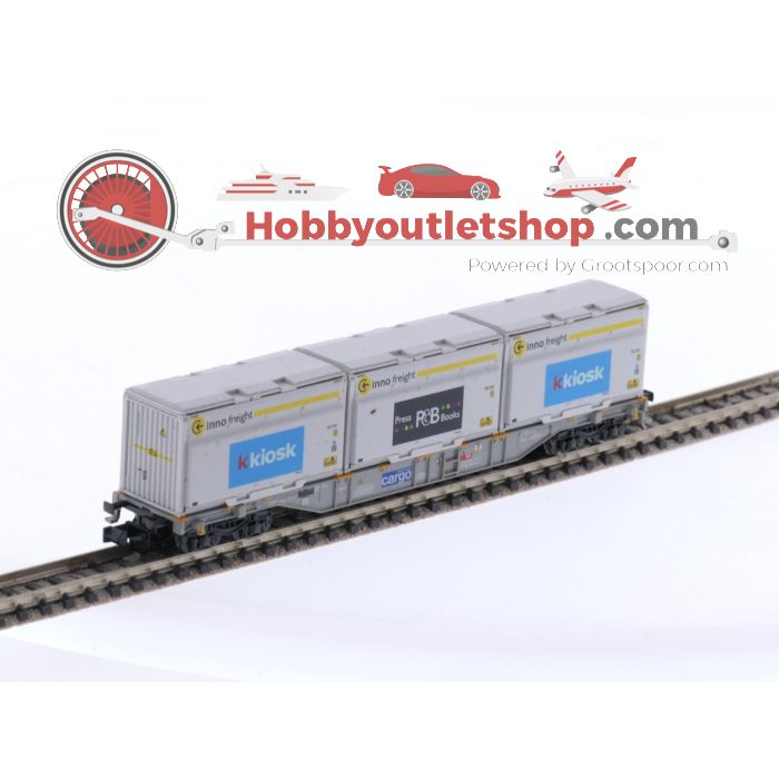 Schaal N Minitrix 18405 platte wagen van de SBB #5310