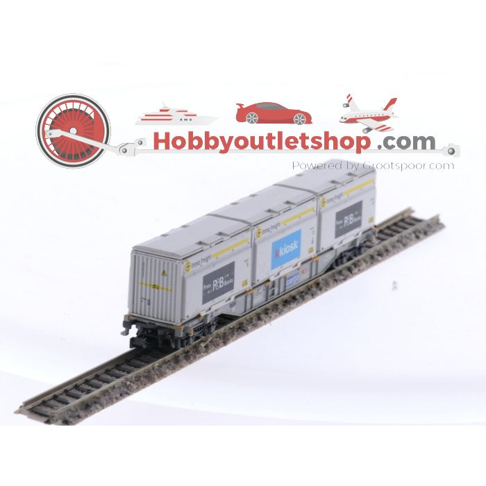 Schaal N Minitrix 18405 platte wagen van de SBB #5310