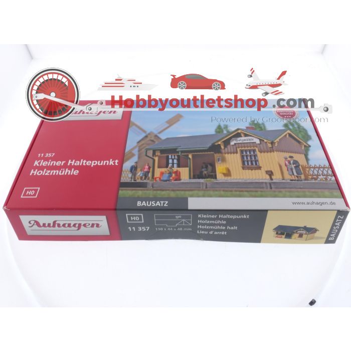 Schaal H0 Auhagen 11357 Kleine Stationsgebouw Holzmühle Bouwpakket #5337