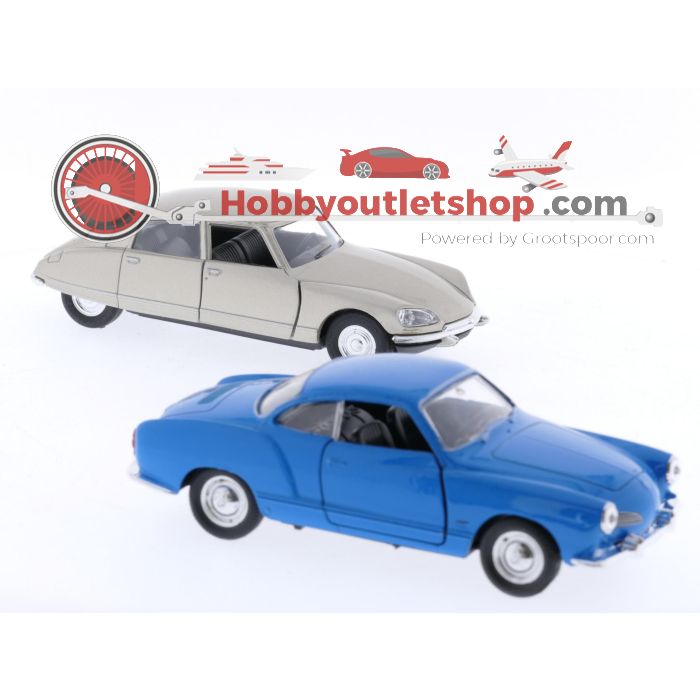 Schaal 1:36 Welly Set Van 8 Modelauto's #5354