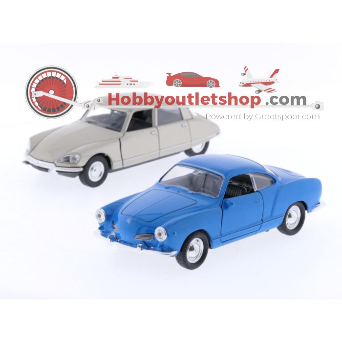Schaal 1:36 Welly Set Van 8 Modelauto's #5354