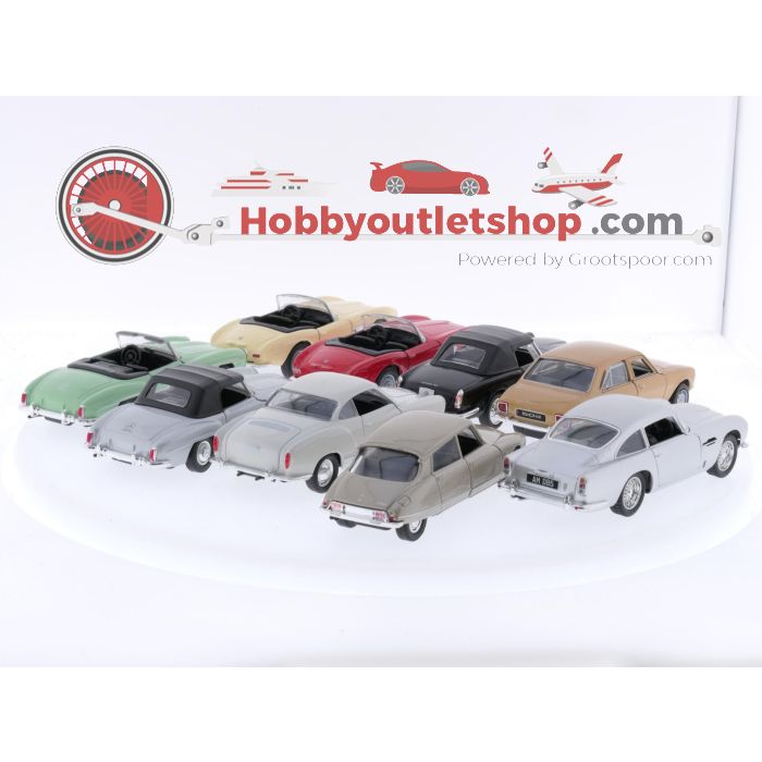 Schaal 1:36 Welly en Kinsmart modelauto's Set van 9 Stuks #5355