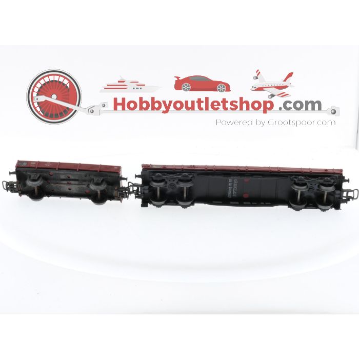 Schaal H0 Märklin 4513 en 4903 Lageboordwagons Set Van De DB #5395