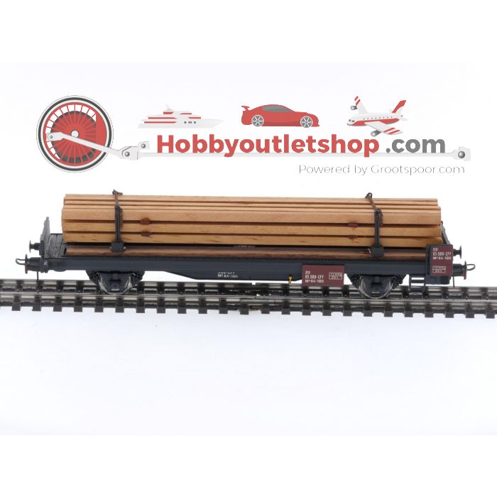 Schaal H0 Metropolitan 8020 Houten Ladingwagon KP Bios-Holz Van De SBB #P134