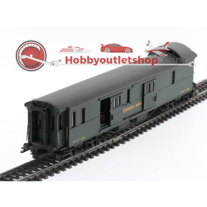 Schaal H0 Metropolitan 6030 bagagewagon RIC F4 Van De BLS #P136