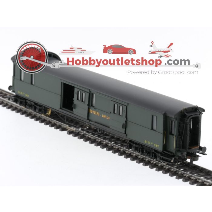 Schaal H0 Metropolitan 6031 bagagewagon RIC F4 Van De BLS #P137