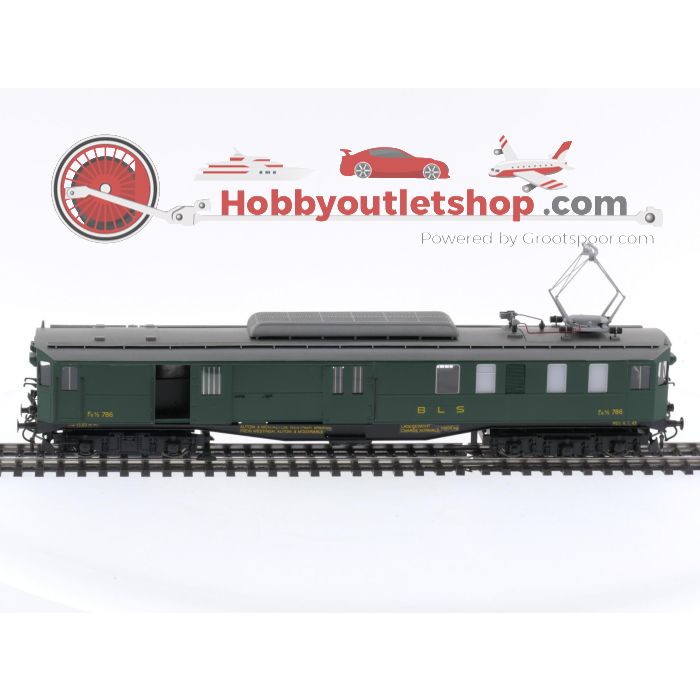 Schaal H0 Metropolitan 695 gemotoriseerde bagagerijtuig Fe 4/5 786 van de SBB #P186