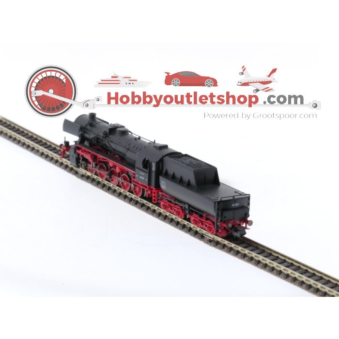 Schaal N Fleischmann 715271 stoomlocomotief BR 52 van de DB. Digitaal #5481