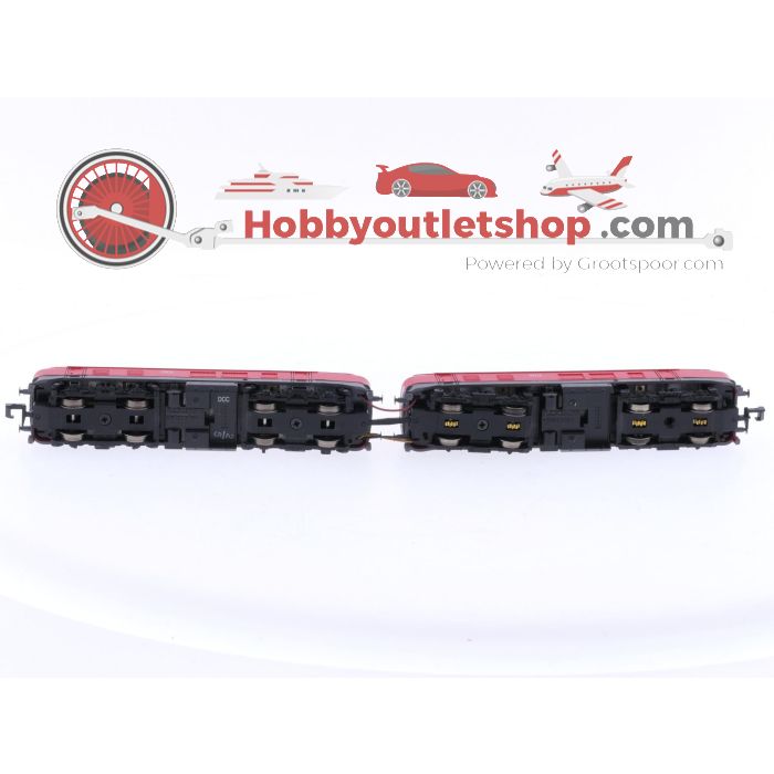 Schaal N Fleischmann 77236 diesel locomotief 218 dubbeltractie van de DB Digitaal #5483