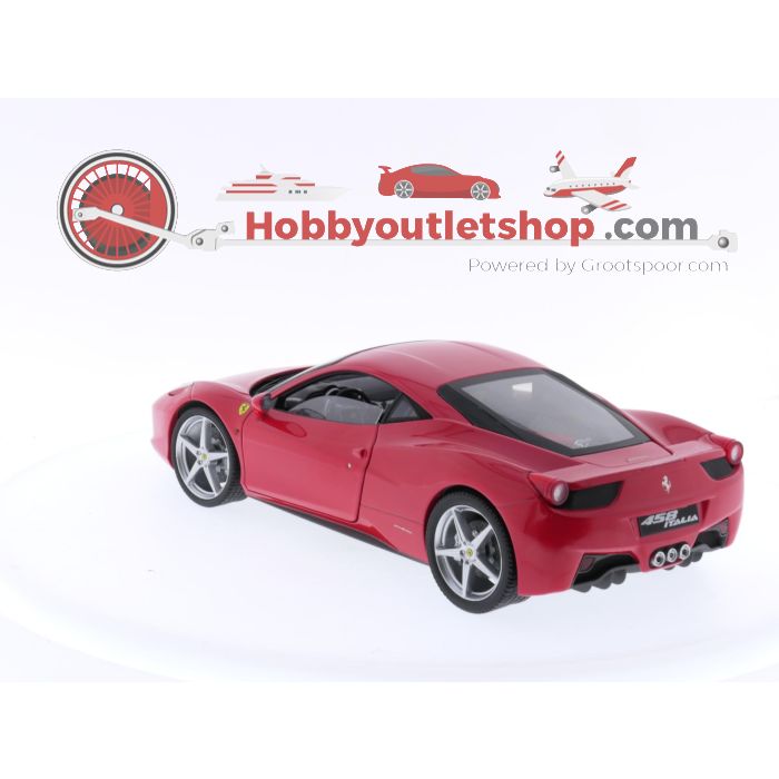 Schaal 1:18 Hot Wheels P9893 Ferrari 458 Italia 8C 2009 #3424 - sku: 20240320011104 - Gebruikt - Zeer goede staat - Afbeelding 3