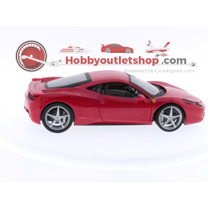 Schaal 1:18 Hot Wheels P9893 Ferrari 458 Italia 8C 2009 #3424 - sku: 20240320011104 - Gebruikt - Zeer goede staat - Afbeelding 6