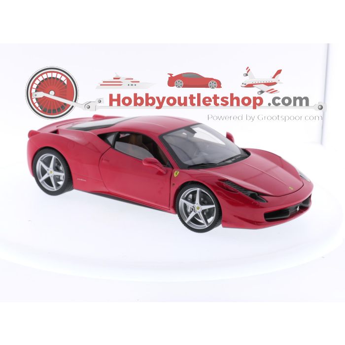 Schaal 1:18 Hot Wheels P9893 Ferrari 458 Italia 8C 2009 #3424 - sku: 20240320011104 - Gebruikt - Zeer goede staat - Afbeelding 7