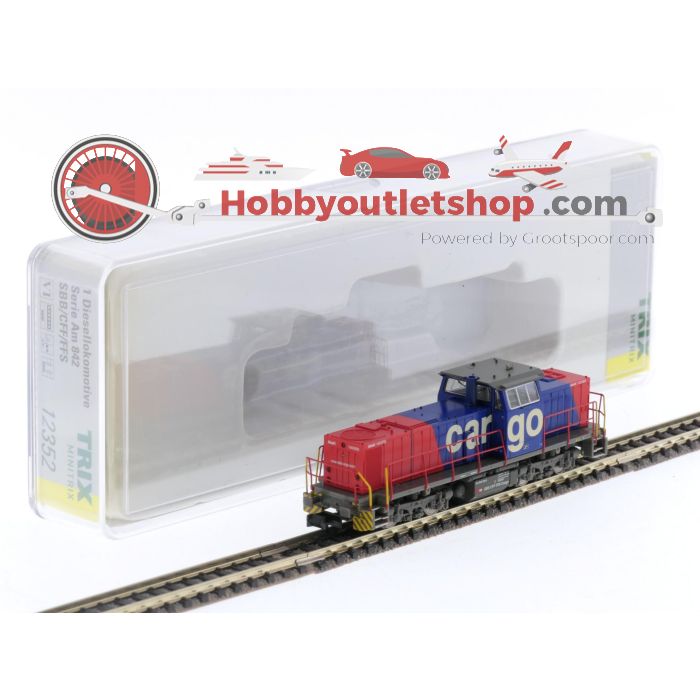 Schaal N Minitrix 12352 diesel locomotief serie Am 842 van de SBB #5489 - sku: 20240319034628 - Gebruikt - Zo goed als nieuw - Afbeelding 9