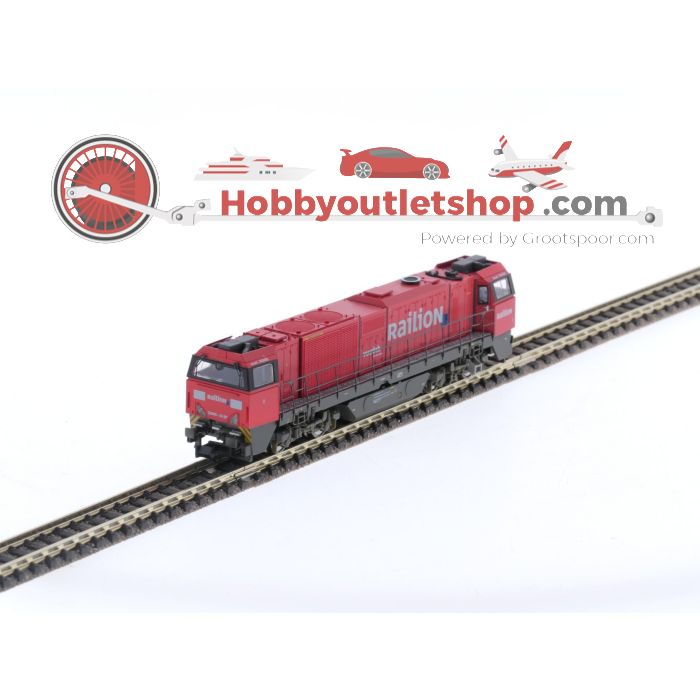 Schaal N Hobbytrain H2952 diesel locomotief G2000BB Railion van de DB #5493