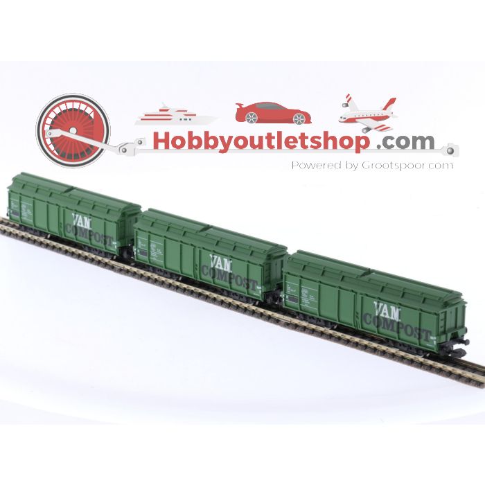 Roco H0 - 44037 - Coffret de wagon de marchandises