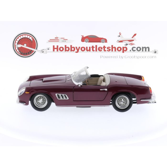 Schaal 1:18 Hot Wheels 25727 Ferrari 250 GT California Spider 1961 #3425 - sku: 20240321012913 - Gebruikt - Zeer goede staat - Afbeelding 2