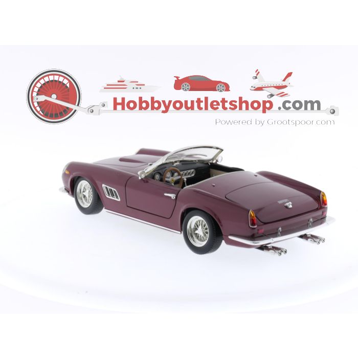 Schaal 1:18 Hot Wheels 25727 Ferrari 250 GT California Spider 1961 #3425 - sku: 20240321012913 - Gebruikt - Zeer goede staat - Afbeelding 3