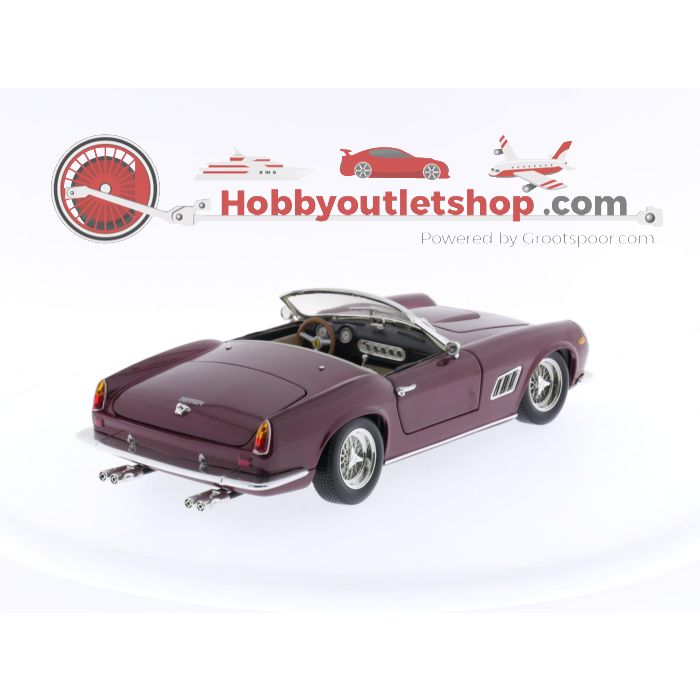 Schaal 1:18 Hot Wheels 25727 Ferrari 250 GT California Spider 1961 #3425 - sku: 20240321012913 - Gebruikt - Zeer goede staat - Afbeelding 5