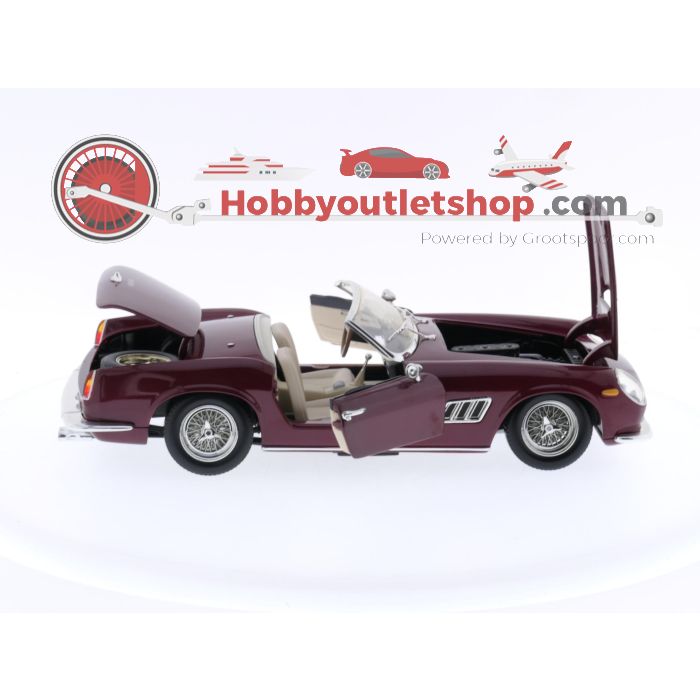 Schaal 1:18 Hot Wheels 25727 Ferrari 250 GT California Spider 1961 #3425 - sku: 20240321012913 - Gebruikt - Zeer goede staat - Afbeelding 14