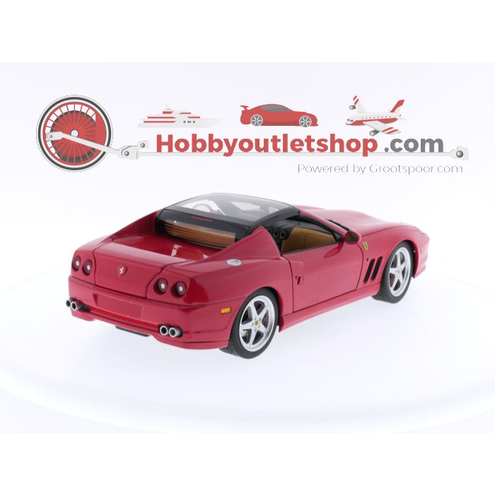 Schaal 1:18 Hot Wheels C7522 Elite 2005 Ferrari SuperAmerica 575M Maranello LE Rosso Corsa #3427