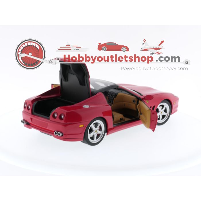 Schaal 1:18 Hot Wheels C7522 Elite 2005 Ferrari SuperAmerica 575M Maranello LE Rosso Corsa #3427