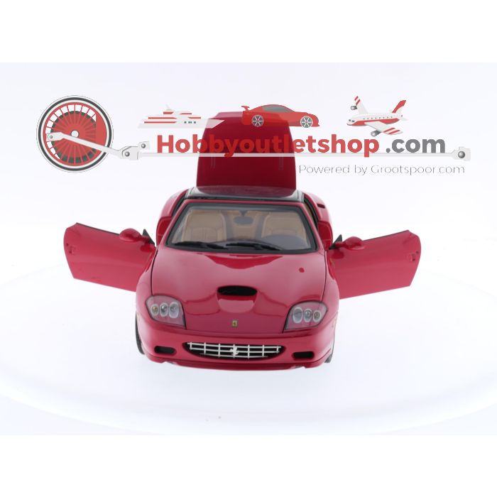 Schaal 1:18 Hot Wheels C7522 Elite 2005 Ferrari SuperAmerica 575M Maranello LE Rosso Corsa #3427