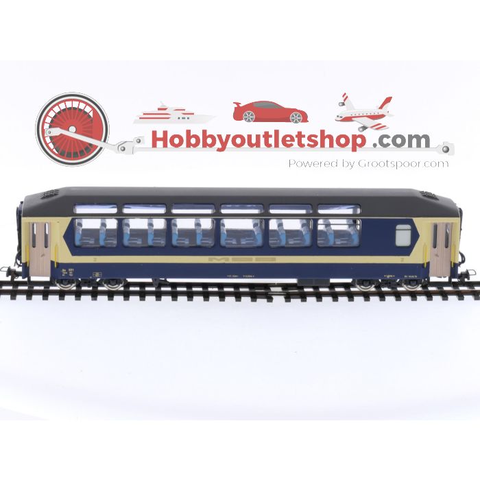 Schaal H0m Fulgurex 4114/2 panoramawagen 2e klas 221 van de MOB OPTISCHE SCHADE / OPTICAL DAMAGE #P143