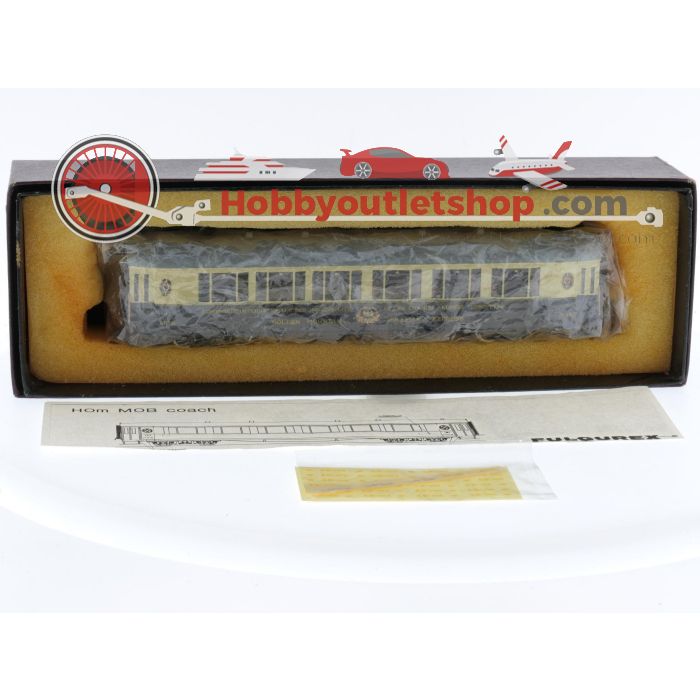 Schaal H0m Fulgurex 4101 Pullman Express wagen 1e en 2e klas van de MOB #P144