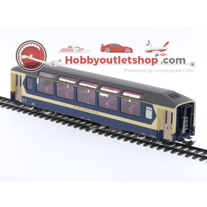Schaal H0m Fulgurex 4114/1 panorama wagen 1 klas 114 van de MOB. OPTISCHE SCHADE / OPTICAL DAMAGE #P147