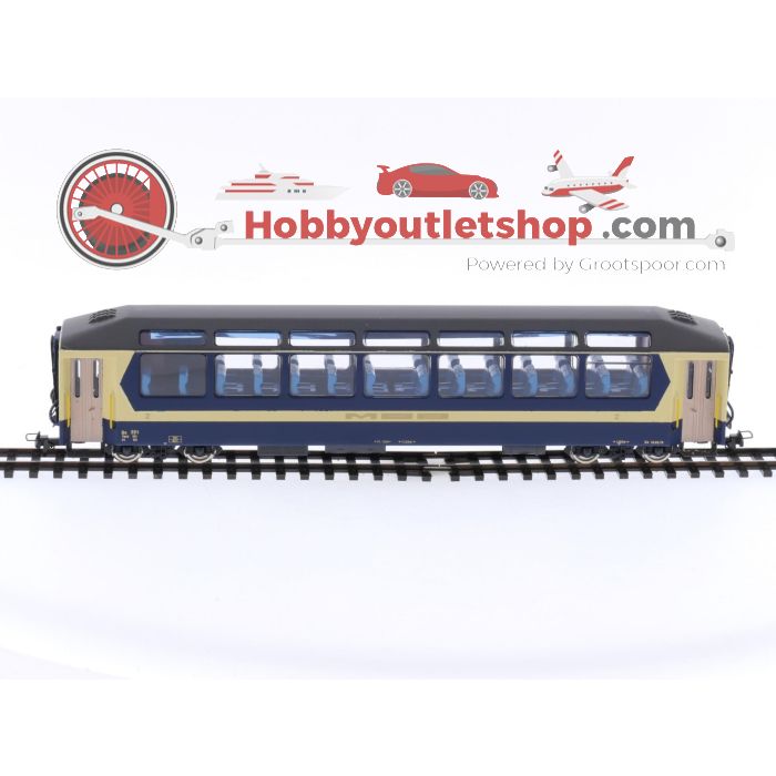 Schaal H0m Fulgurex 4114/2 panoramawagen 2e klas 221 van de MOB. OPTISCHE SCHADE / OPTICAL DAMAGE #P154