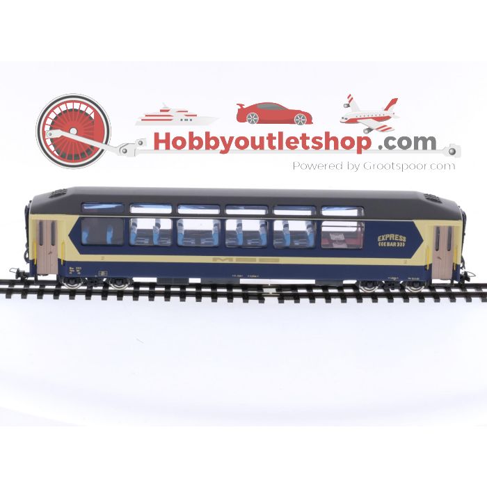 Schaal H0m Fulgurex 4114/3 panoramawagen 2e klas 223 van de MOB #P149