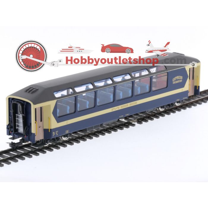 Schaal H0m Fulgurex 4114/3 panoramawagen 2e klas 223 van de MOB #P149