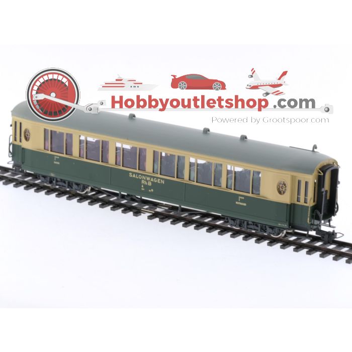 Schaal H0m Fulgurex 4101/1 salonwagen 1e klas 201 van de RhB. OPTISCHE SCHADE / OPTICAL DAMAGE  #P150