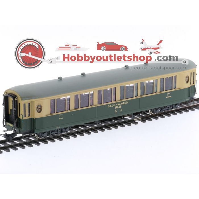 Schaal H0m Fulgurex 4101/1 salonwagen 1e klas 201 van de RhB. OPTISCHE SCHADE / OPTICAL DAMAGE  #P150