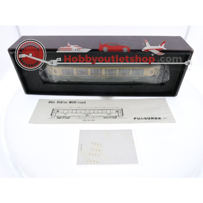 Schaal H0m Fulgurex 4101/1 salonwagen 1e klas 201 van de RhB. OPTISCHE SCHADE / OPTICAL DAMAGE  #P150
