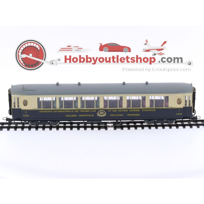 Schaal H0m Fulgurex 4101 Pullman Express wagen 1e/2e klas van de MOB. OPTISCHE SCHADE / OPTICAL DAMAGE #P151