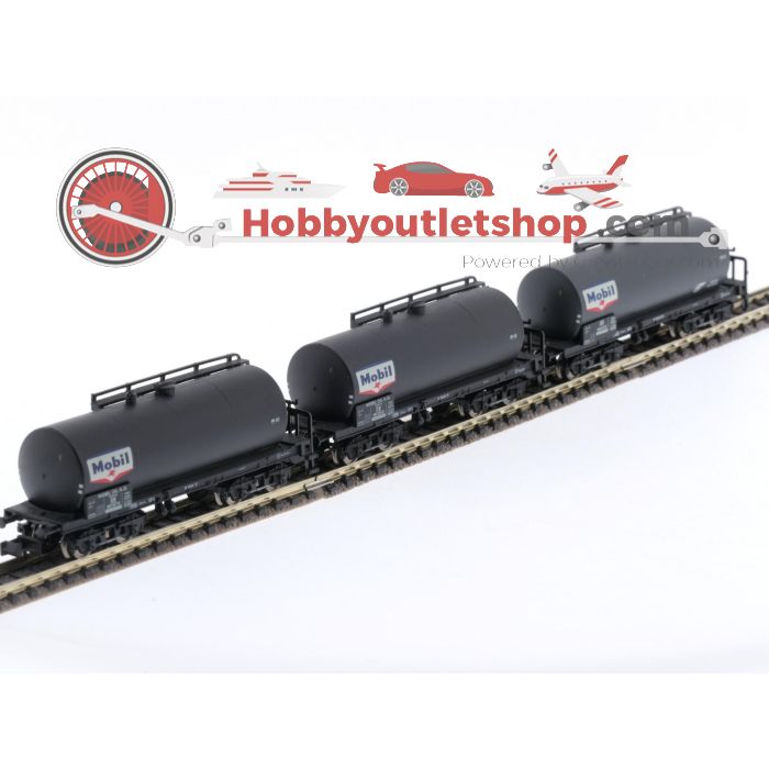Schaal N Minitrix 15508 set ketelwagens van de DB #5508