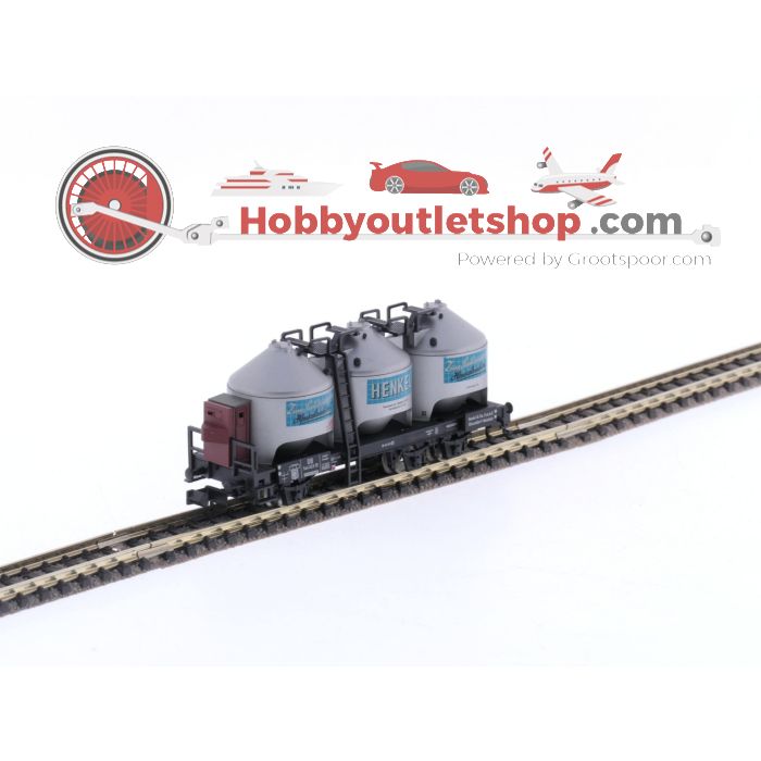 Schaal N Minitrix 15190 & 15193 silowagen & stofcontainerwagen an de DB #5512 - sku: 20240328094657 - Gebraucht - Wie Neu - Bild 2