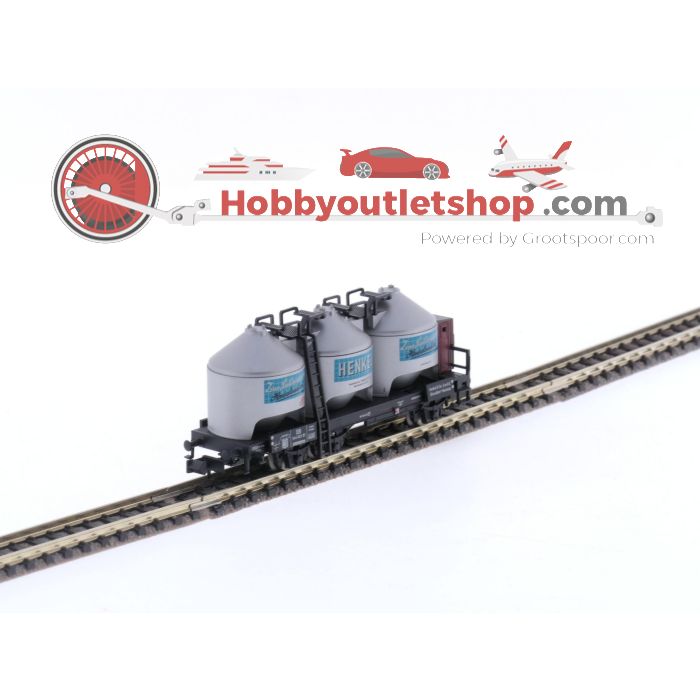 Schaal N Minitrix 15190 & 15193 silowagen & stofcontainerwagen an de DB #5512 - sku: 20240328094657 - Gebraucht - Wie Neu - Bild 3