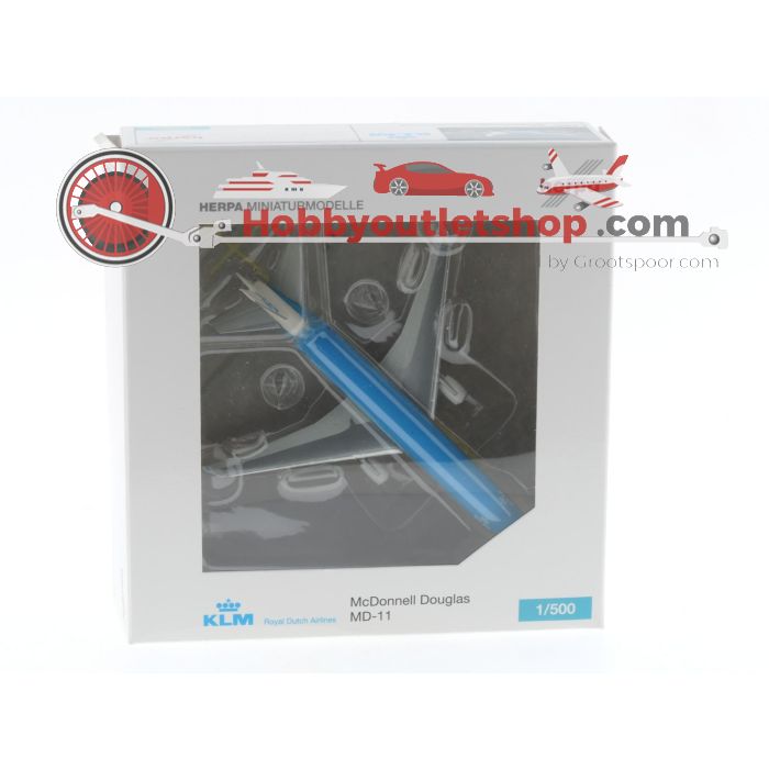 Schaal 1:500 Herpa 518437 McDonnell Douglas MD-11 en Herpa 503303 KLM  McDonnell Douglas MD-11 #3461 - sku: 20240402120452 - Neu - Neuer Zustand - Bild 5