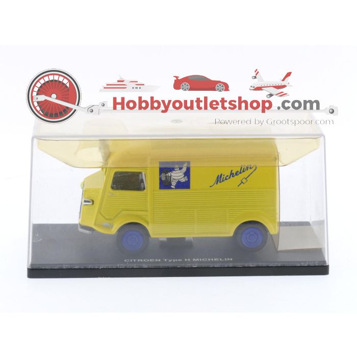 Schaal 1:43 Eligor (Norev) en Ixo (Altaya) set van 2 Citroën type H Michelin #3462