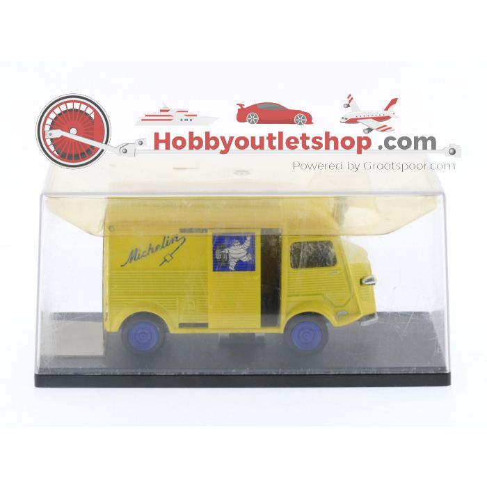 Schaal 1:43 Eligor (Norev) en Ixo (Altaya) set van 2 Citroën type H Michelin #3462