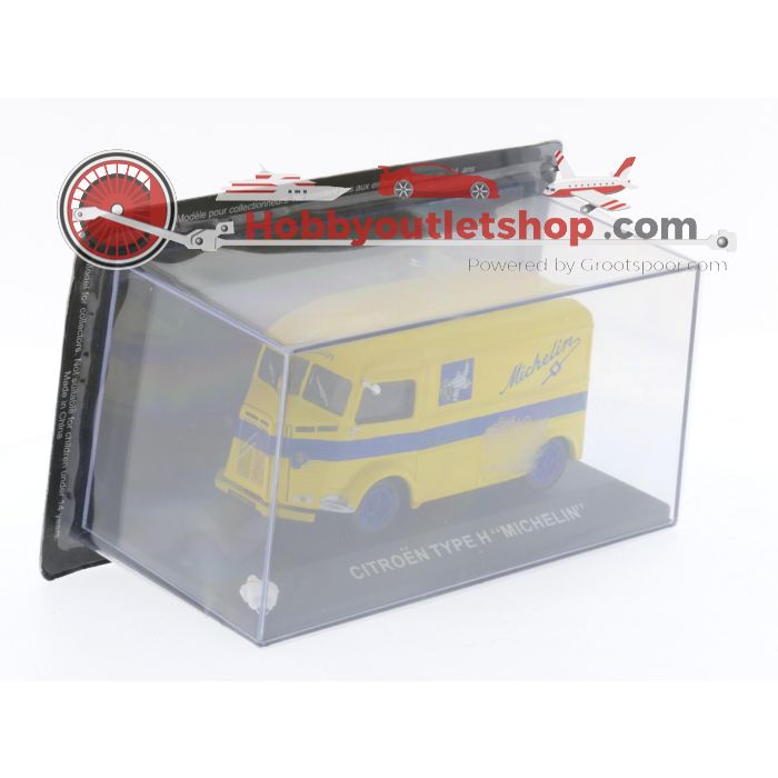 Schaal 1:43 Eligor (Norev) en Ixo (Altaya) set van 2 Citroën type H Michelin #3462