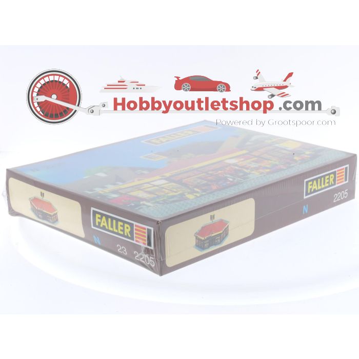 Schaal N Faller 2205 bouwpakket suppermarkt met 37104 voorbijgangers set XL en 3 bestelbussen #5521 - sku: 20240409022048 - Gebruikt - Zo goed als nieuw - Afbeelding 3