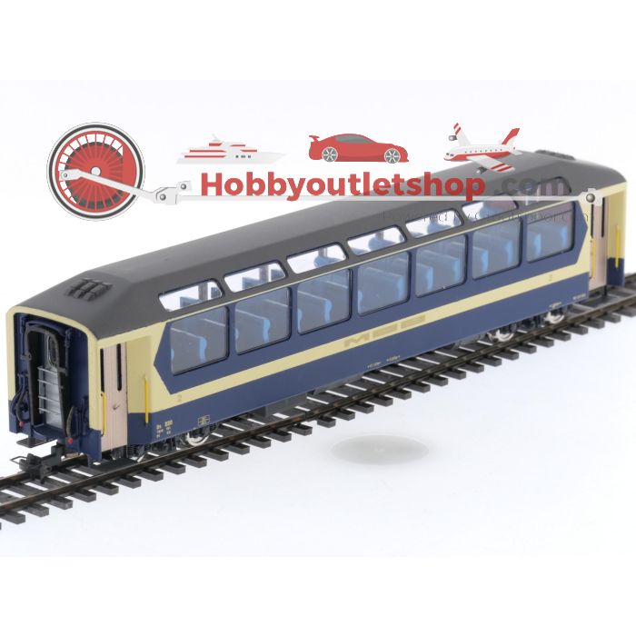 Schaal H0m Fulgurex 4114/2 panoramawagen 2e klas 220 van de MOB. OPTISCHE SCHADE / OPTICAL DAMAGE #P155