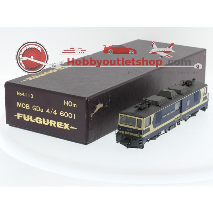 Schaal H0m Fulgurex 4113 elektrische locomotief GDe 4/4 6001 van de MOB #P160